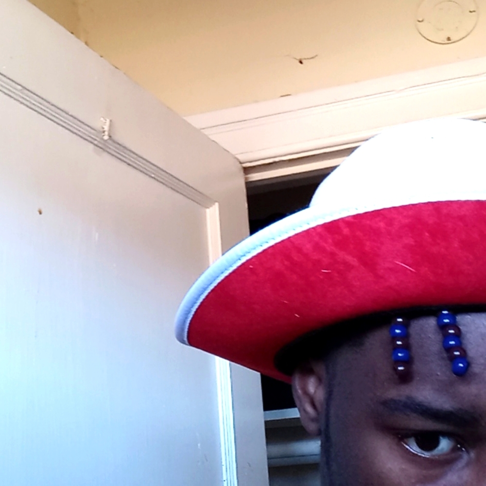 keith and james white hat red bottom